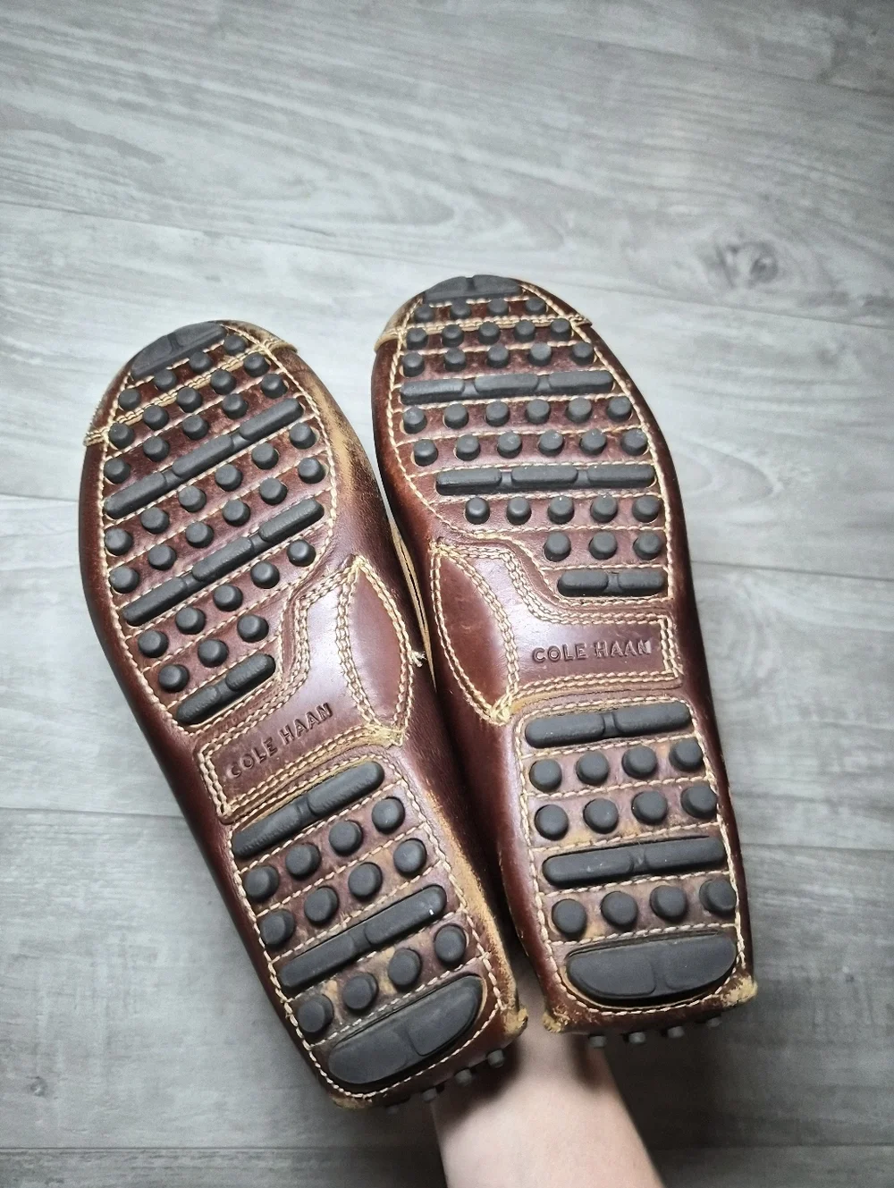 Classic Brown Leather Men’s Driving Moccasins Shoes